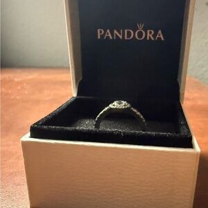 Pandora Classic Elegance Ring with CZ, Sterling Silver (Size 4.5)
